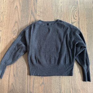 J.Crew Gray Knit Sweater, merino blend, small